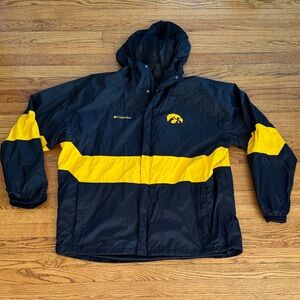 Columbia Iowa Hawkeyes Black Sportswear Jacket XXL NWOT